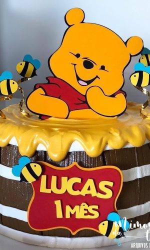 Arquivo de Corte: Topo de Bolo em Camadas Ursinho Pooh 010