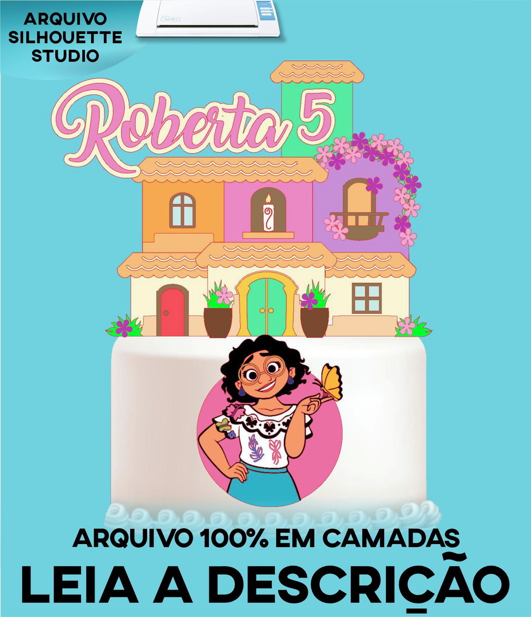 Arquivo de Corte Topo de Bolo Encanto Disney 001