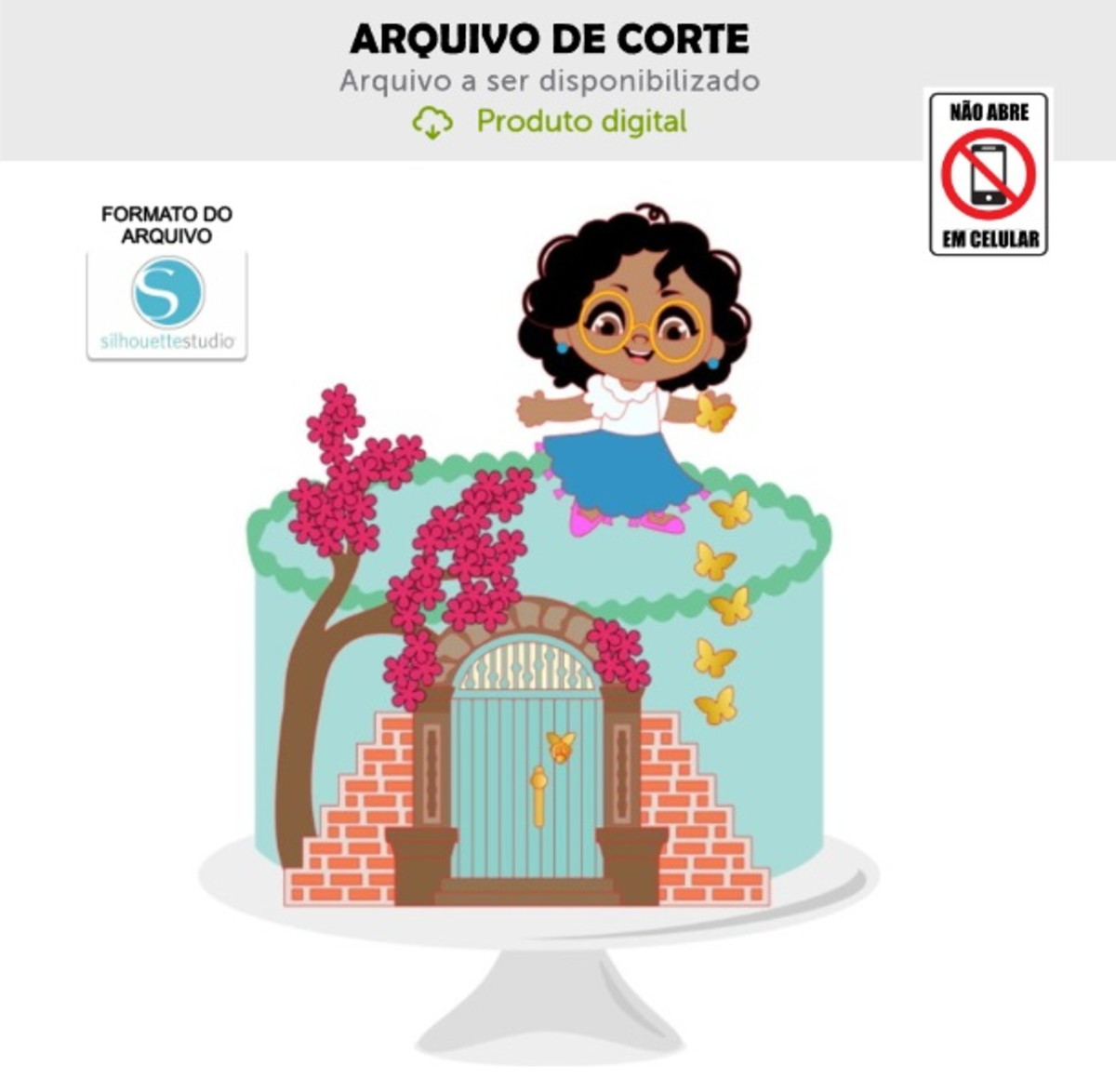 Arquivo de Corte Topo de Bolo Encanto Mirabel