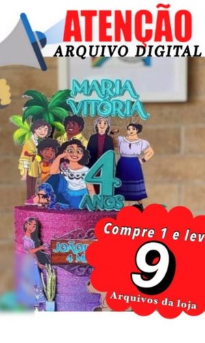 ARQUIVO DE CORTE TOPO DE BOLO - Encanto Topo 003