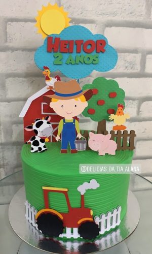 Arquivo de corte Topo de Bolo fazendinha