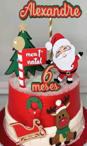 ARQUIVO DE CORTE TOPO DE BOLO FELIZ NATAL