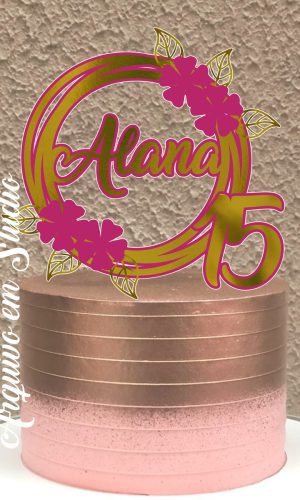 2 Arquivos - Studio - Topo de Bolo Feminino Flores 1