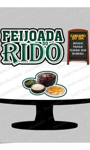 ARQUIVO DE CORTE TOPO DE BOLO FESTA FEIJOADA
