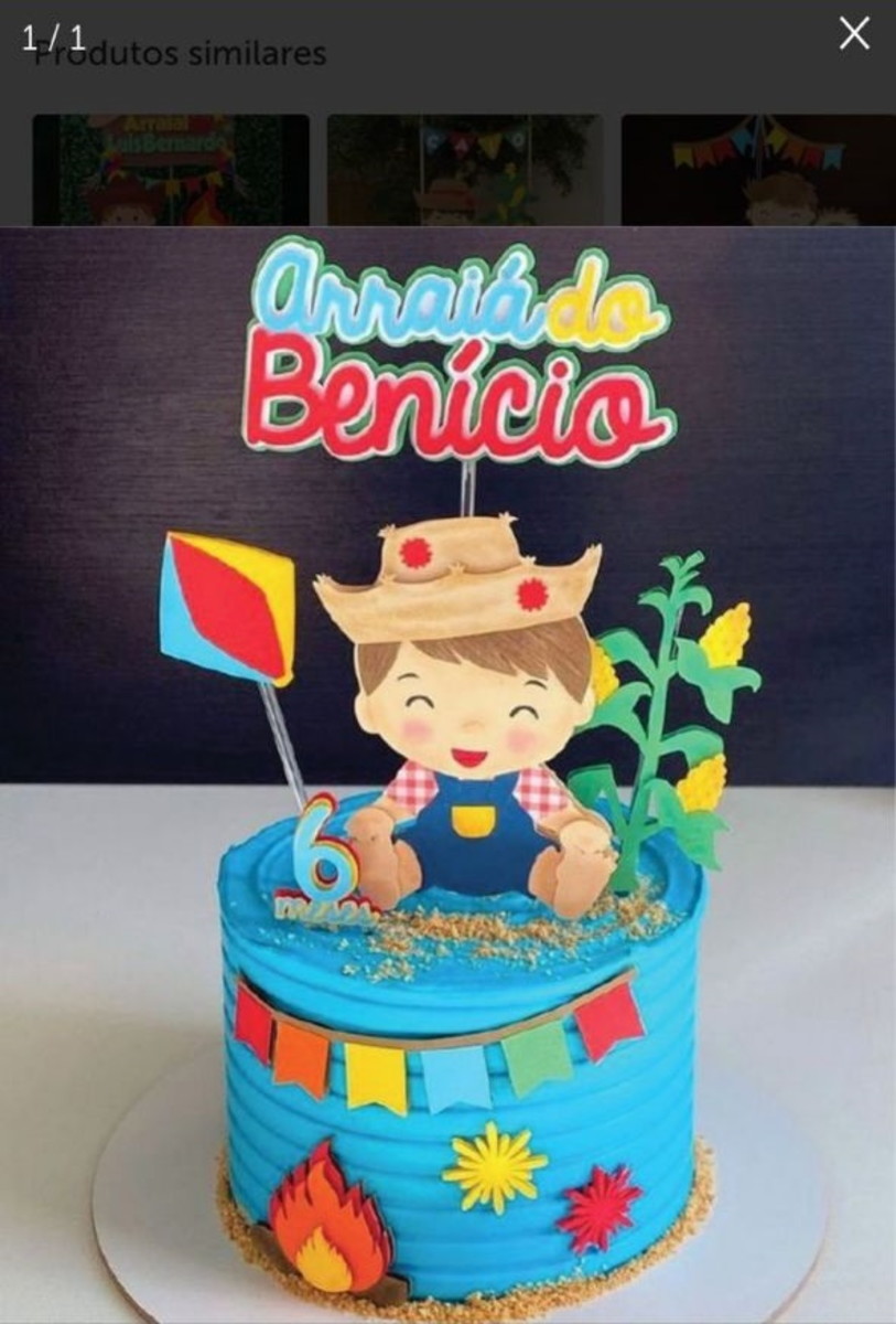 Arquivo de corte topo de bolo festa junina