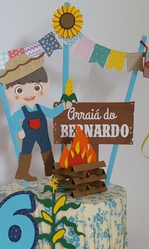 Arquivo de Corte Topo de Bolo Festa Junina Menino