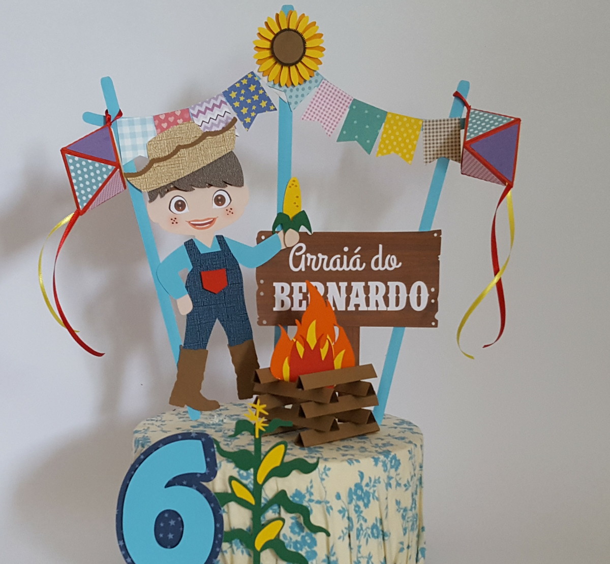 Arquivo de corte Topo de Bolo Festa Junina Menino COD: 632