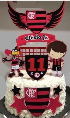Arquivo de corte Topo de bolo Flamengo COD: 1024