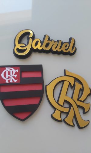 Arquivo de corte topo de bolo Flamengo em camadas 3d