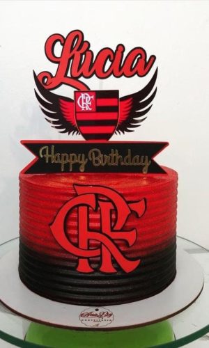 Arquivo de Corte Topo de Bolo Flamengo Feminino