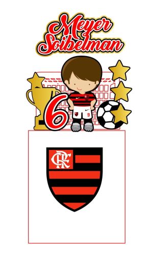 Arquivo de Corte Topo de Bolo Flamengo Menino Studio 003
