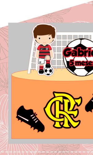Arquivo de Corte Topo de Bolo Flamengo - Studio e PDF