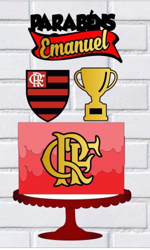 Arquivo de Corte Topo de Bolo Flamengo Studio 005