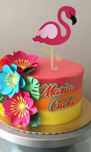 Arquivo de corte Topo de Bolo Flamingo CAMADA STUDIO #1649