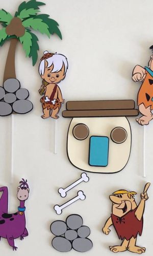 ARQUIVO DE CORTE TOPO DE BOLO FLINTSTONES