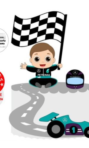 Arquivo de Corte Topo de Bolo Formula 1 bebê