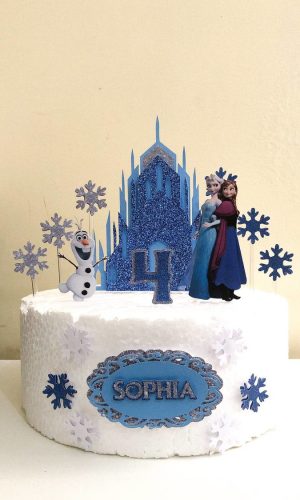Arquivo de Corte Topo de Bolo Frozen.studio