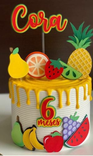 Arquivo de Corte Topo de Bolo Frutinhas -002