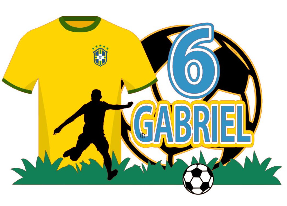 Arquivo de Corte Topo de Bolo Futebol