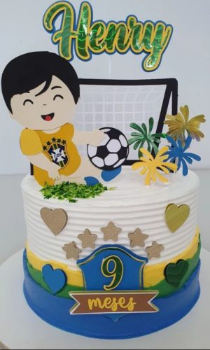 Arquivo de Corte Topo de Bolo Futebol Brasil