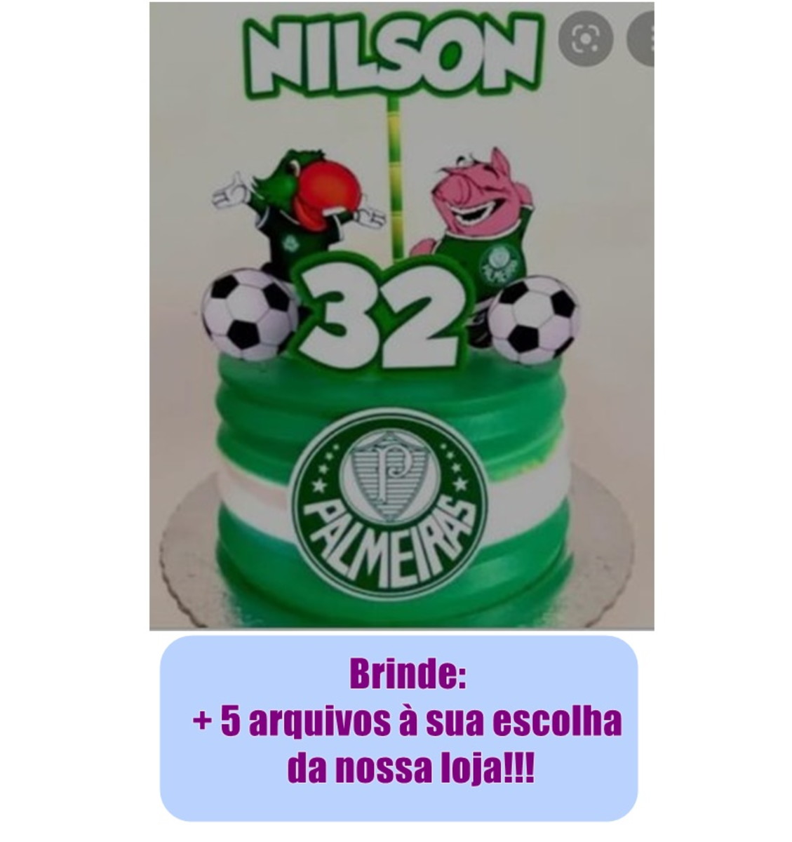 Arquivo de Corte Topo de Bolo Futebol