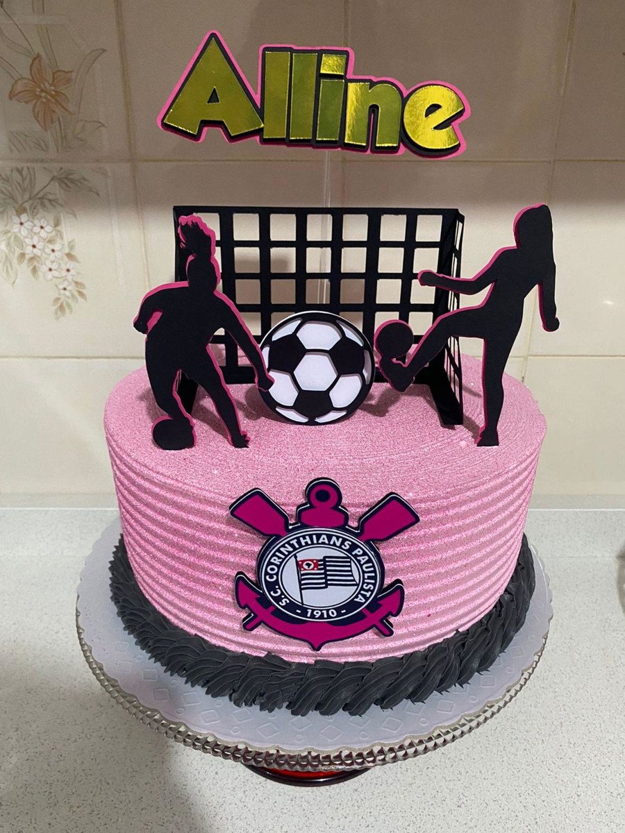 Arquivo De Corte Topo De Bolo Futebol