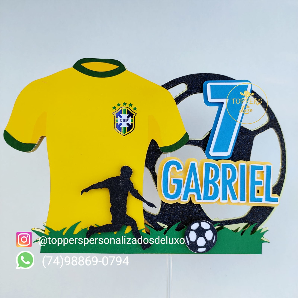 Arquivo de Corte Topo de Bolo Futebol - Imagem 2