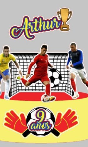 Arquivo de Corte : Topo de Bolo Futebol