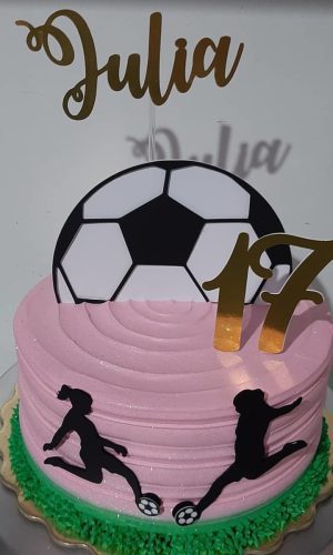 ARQUIVO DE CORTE TOPO DE BOLO FUTEBOL MENINA