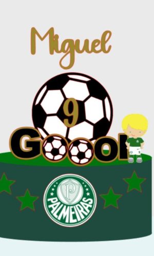 Arquivo de Corte Topo de Bolo Futebol P@lmei@s