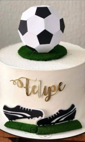 Arquivo de corte topo de bolo futebol