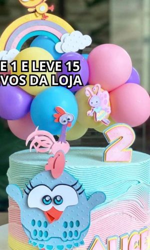 Arquivo de Corte - Topo de Bolo Galinha Pintadinha 01
