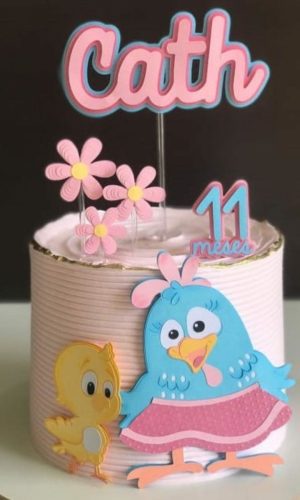 Arquivo de Corte Topo de Bolo Galinha Pintadinha #15265