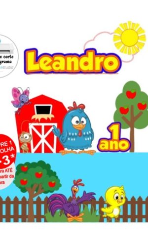 Arquivo de Corte Topo de Bolo Galinha Pintadinha