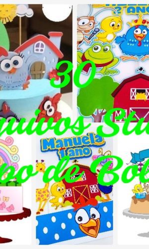Arquivo de Corte Topo de Bolo - Galinha Pintadinha