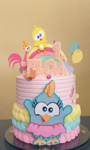 Arquivo de Corte Topo de Bolo Galinha Pintadinha Colors