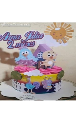 ARQUIVO DE CORTE TOPO DE BOLO GALINHA PINTADINHA COM CASINHA