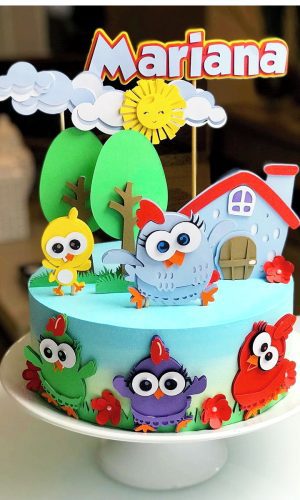 Arquivo de Corte Topo de Bolo Galinha Pintadinha Cute