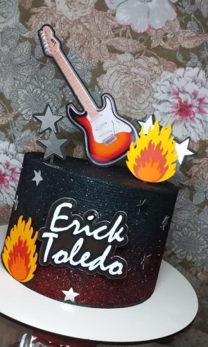 Arquivo De Corte Topo De Bolo Guitarra