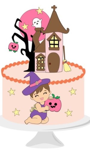 Arquivo de Corte Topo de Bolo Halloween #08