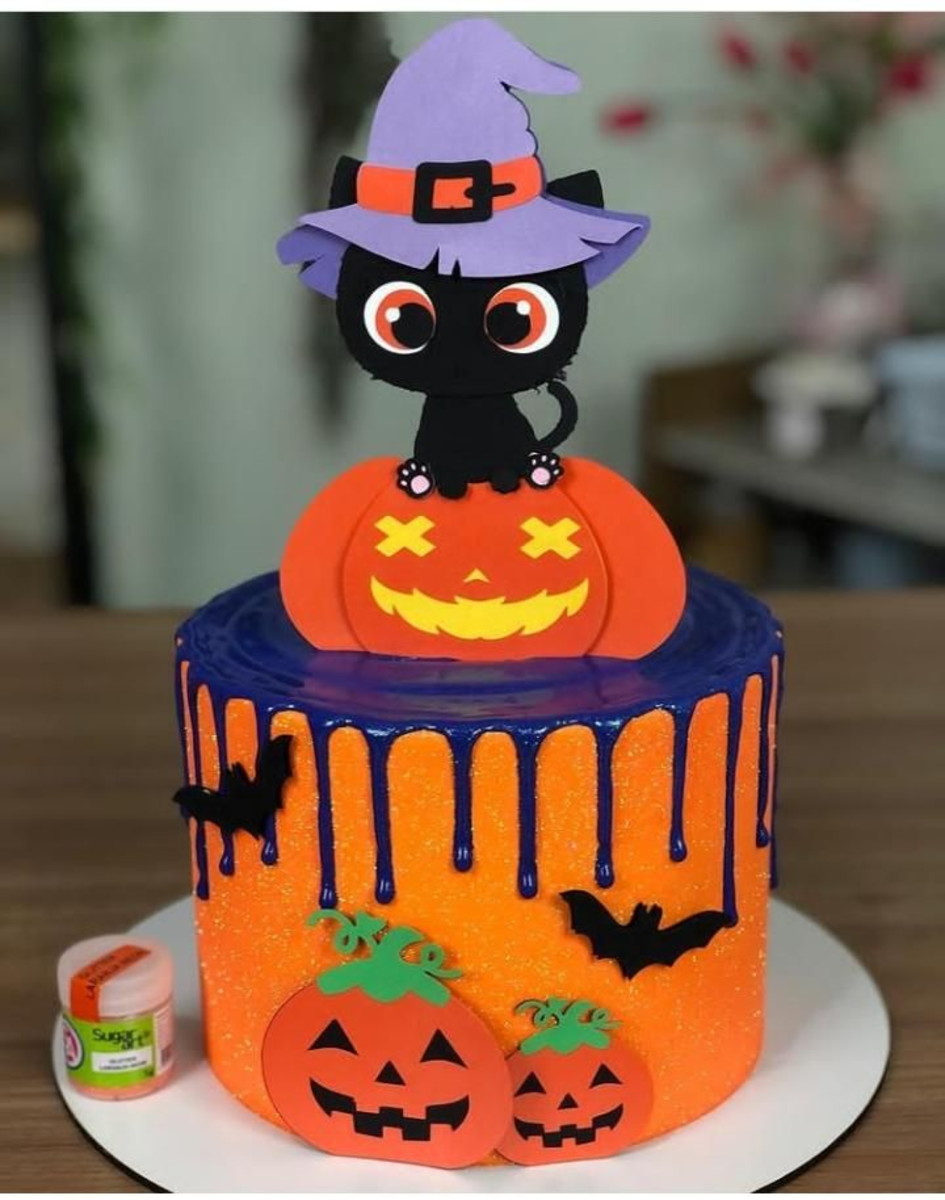 Arquivo De Corte Topo De Bolo Halloween Em Camadas 1434