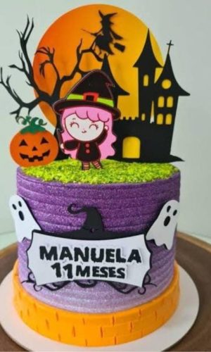 Arquivo de Corte Topo de Bolo Halloween em Camadas 1482