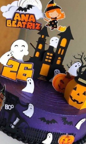 Arquivo De Corte Topo De Bolo Halloween Studio
