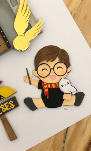 Arquivo de Corte Topo de Bolo Harry Potter Baby + Brinde