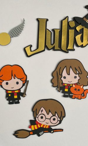 Arquivo de Corte Topo de Bolo Harry Potter Camadas