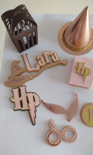 Arquivo De Corte Topo De Bolo Harry Potter Em Camadas Menina