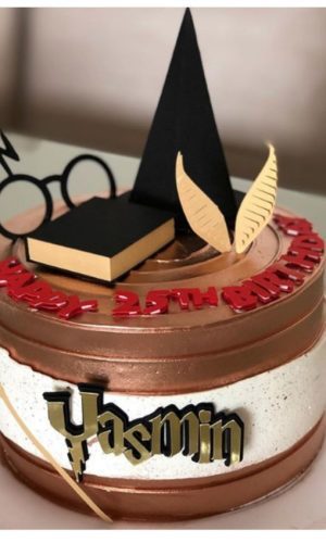 Arquivo de Corte Topo de Bolo Harry Potter em Camadas