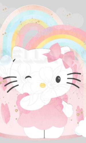 Arquivo de Corte Topo de Bolo Hello Kitty Camadinhas 20- Bf