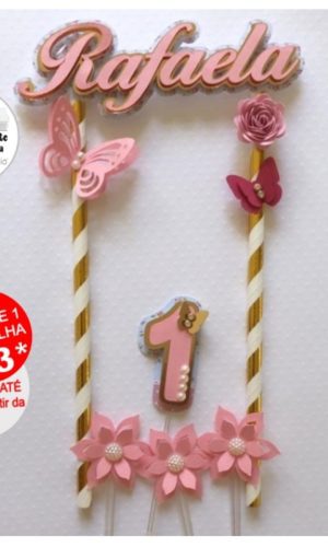 Arquivo de Corte Topo de Bolo Jardim Encantado