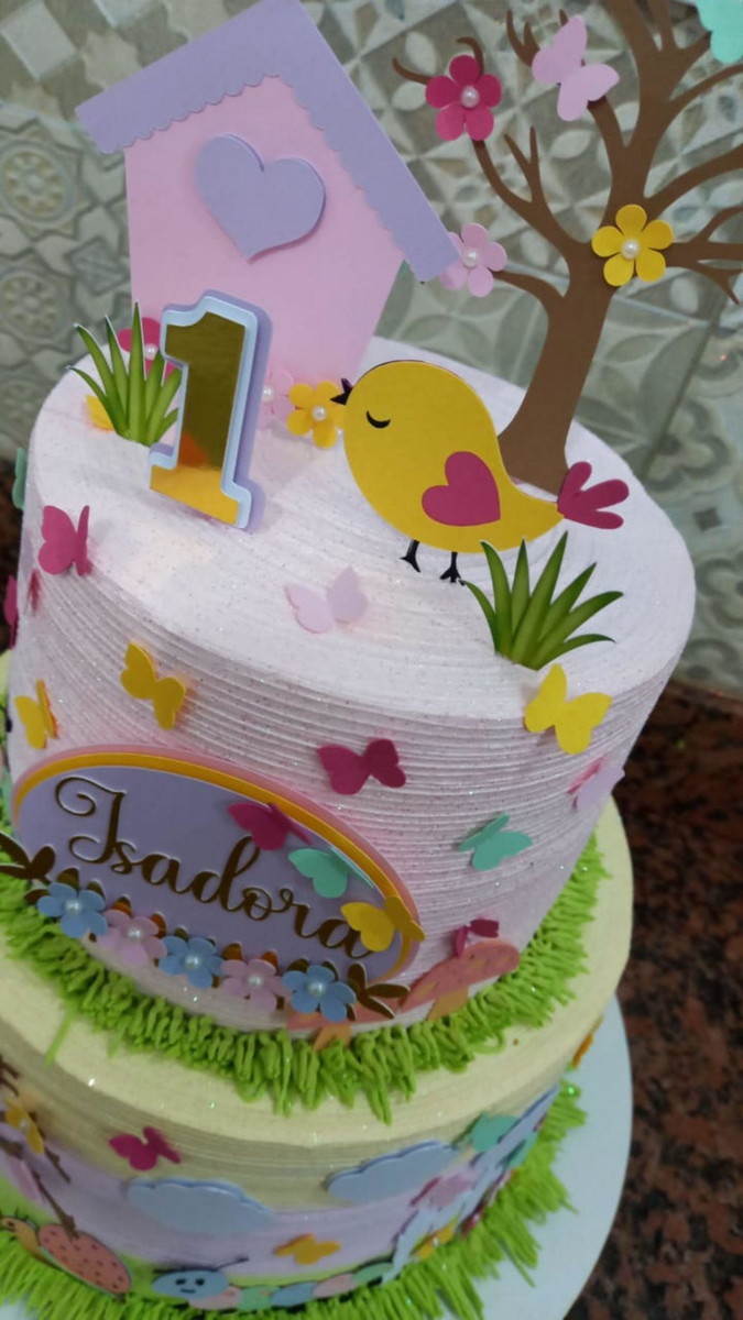 Arquivo De Corte Topo De Bolo Jardim Encantado - Imagem 2